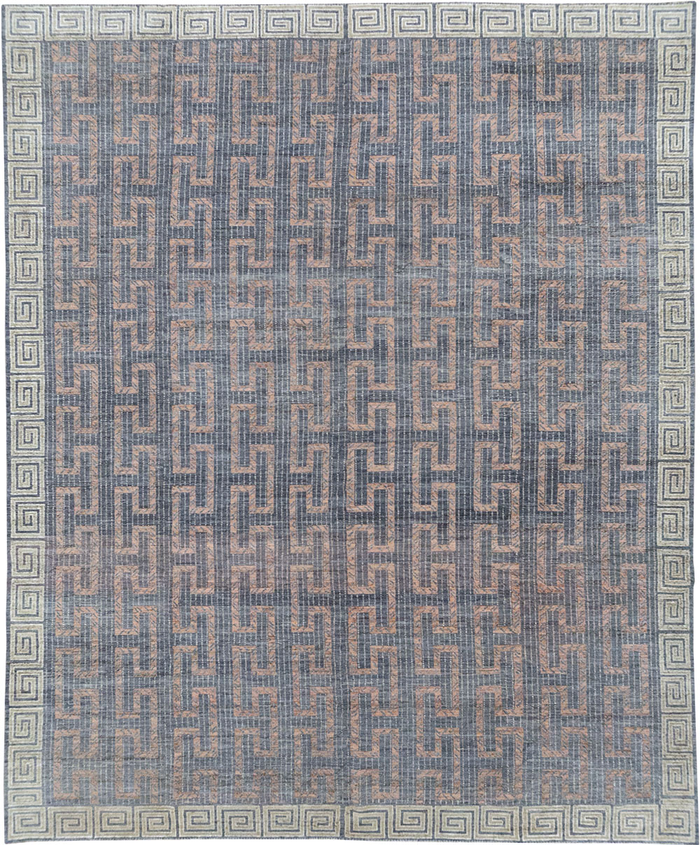 Modern East Turkestan Khotan Room Size Carpet, No.32603 - Staging