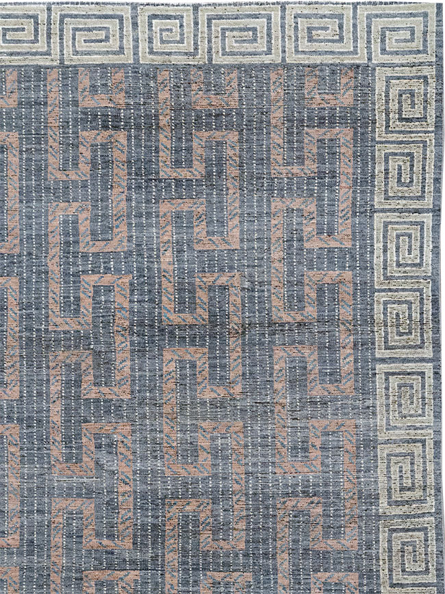 Modern East Turkestan Khotan Room Size Carpet, No.32603 - Staging