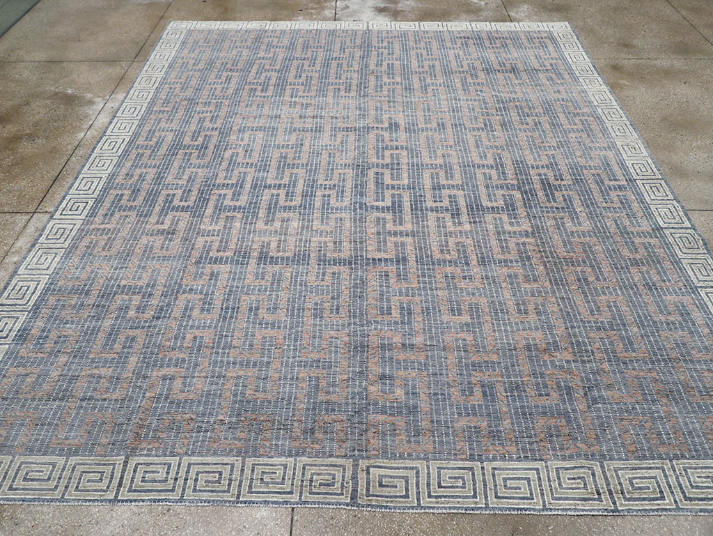 Modern East Turkestan Khotan Room Size Carpet, No.32603 - Staging