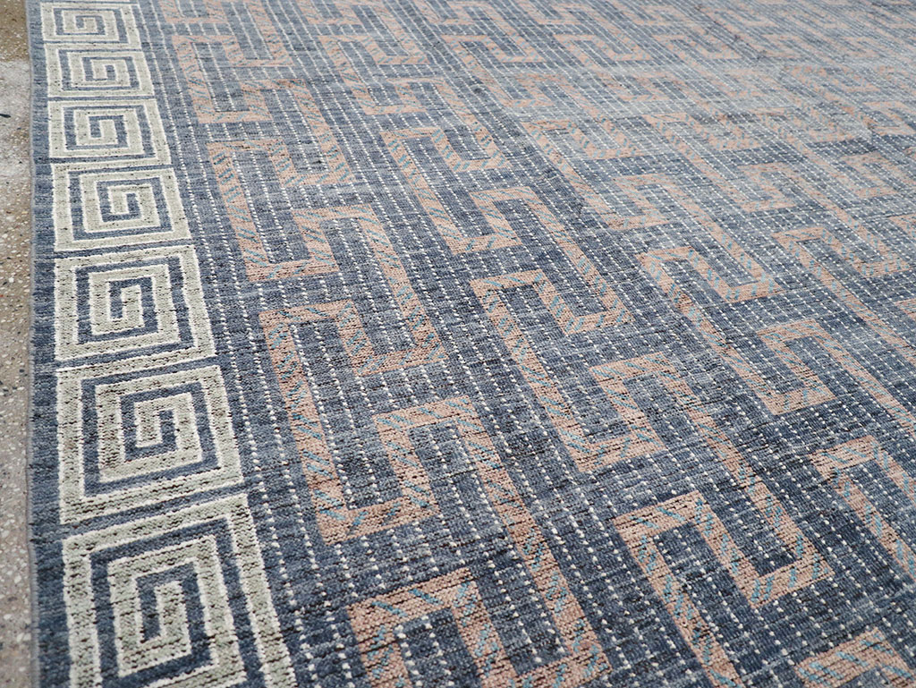 Modern East Turkestan Khotan Room Size Carpet, No.32603 - Staging