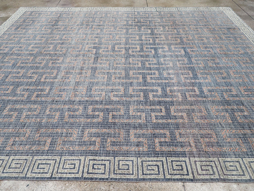 Modern East Turkestan Khotan Room Size Carpet, No.32603 - Staging