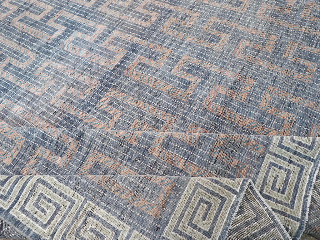 Modern East Turkestan Khotan Room Size Carpet, No.32603 - Staging