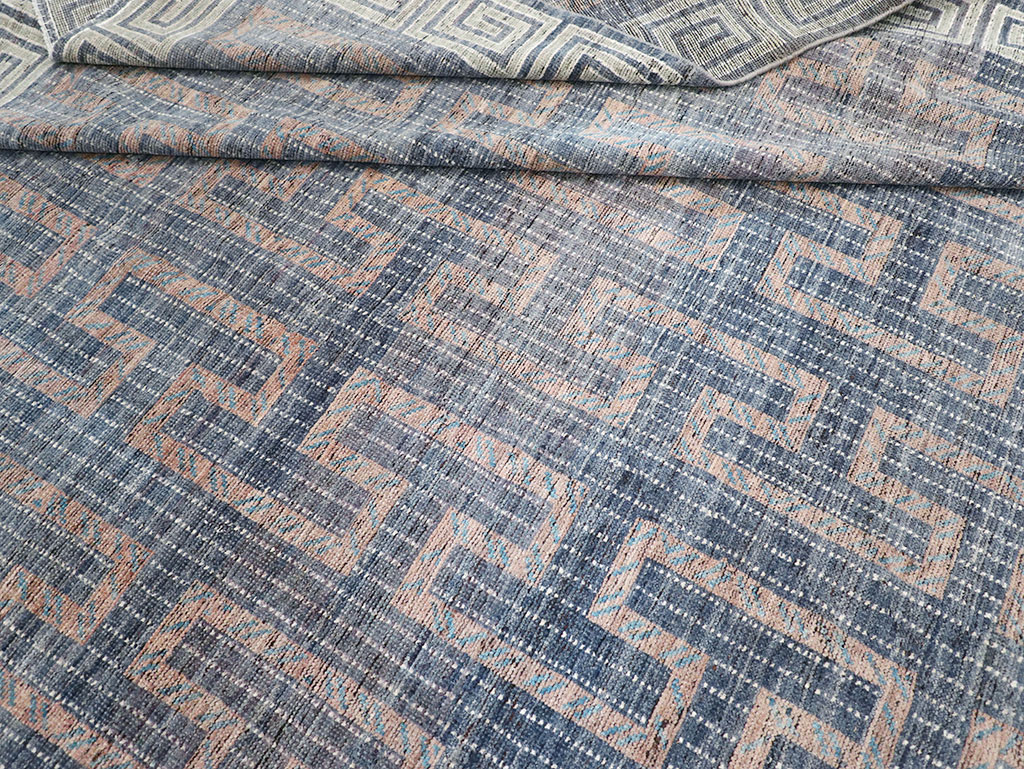 Modern East Turkestan Khotan Room Size Carpet, No.32603 - Staging