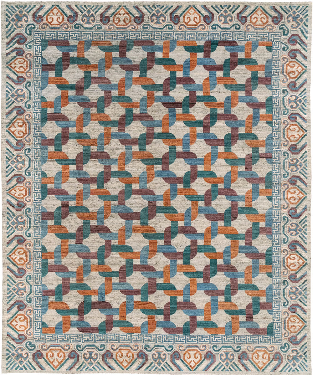 Modern Khotan Carpet, No.32604 - Staging