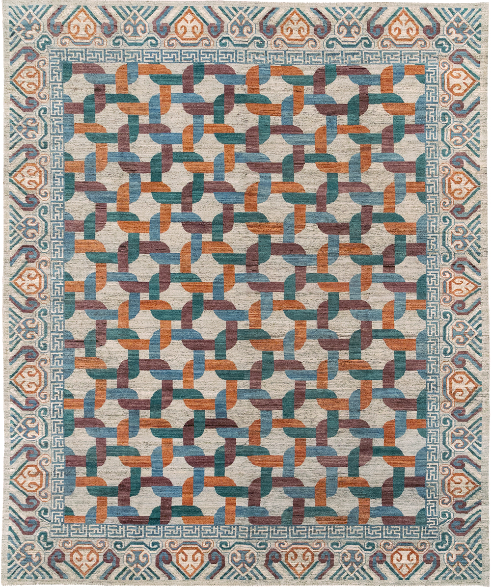 Modern Khotan Carpet, No.32604 - Staging
