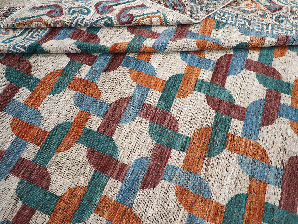 Modern Khotan Carpet, No.32604 - Staging