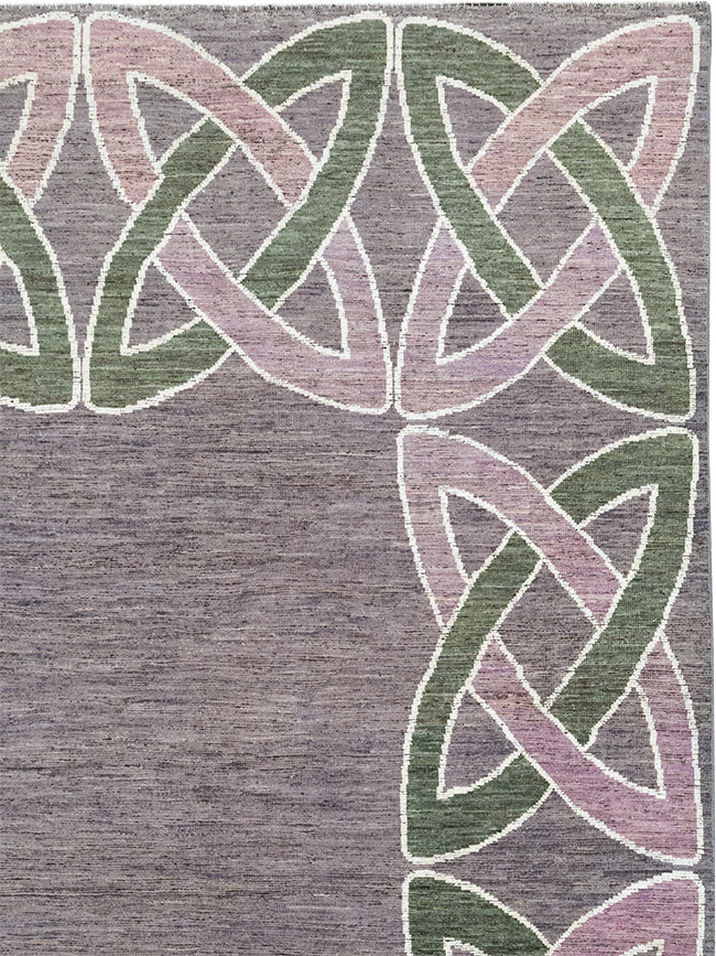 Modern East Turkestan Khotan Room Size Carpet, No.32605 - Staging