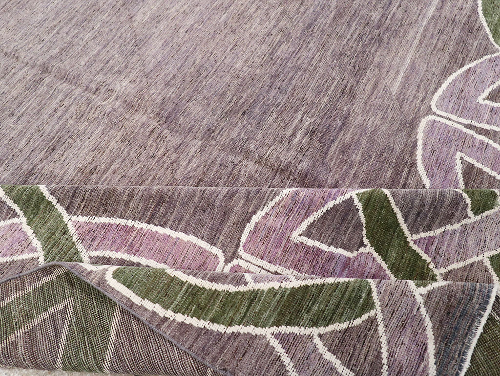 Modern East Turkestan Khotan Room Size Carpet, No.32605 - Staging