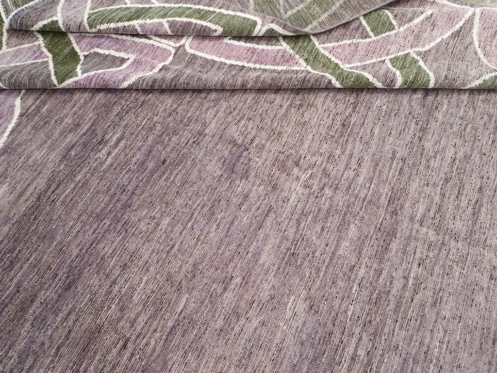 Modern East Turkestan Khotan Room Size Carpet, No.32605 - Staging