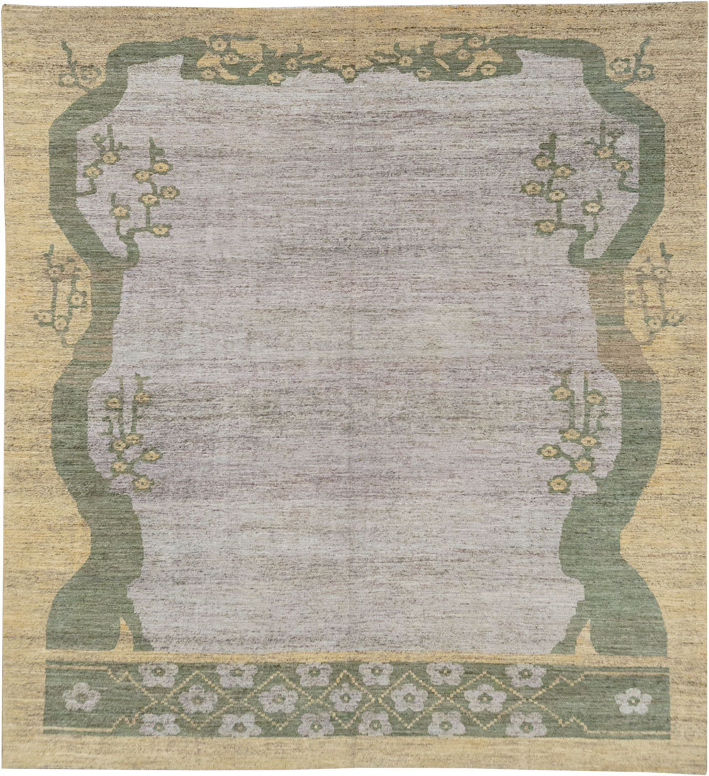 Modern East Turkestan Khotan Room Size Carpet, No.32608 - Staging