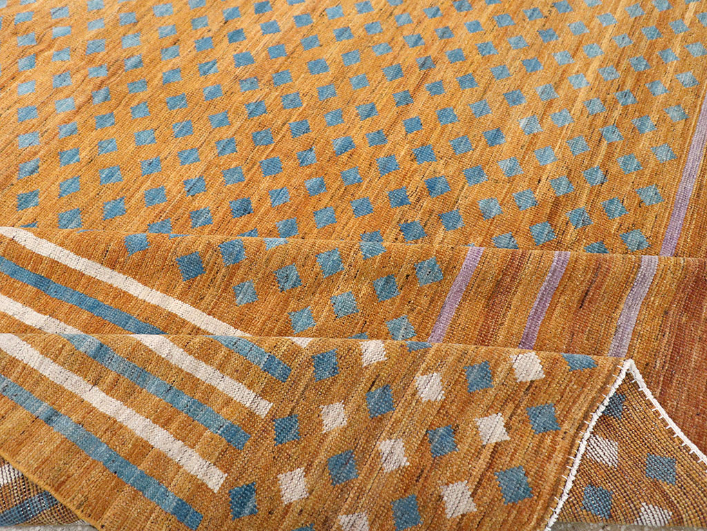 Contemporary East Turkestan Khotan Room Size Carpet, No.32611 - Staging