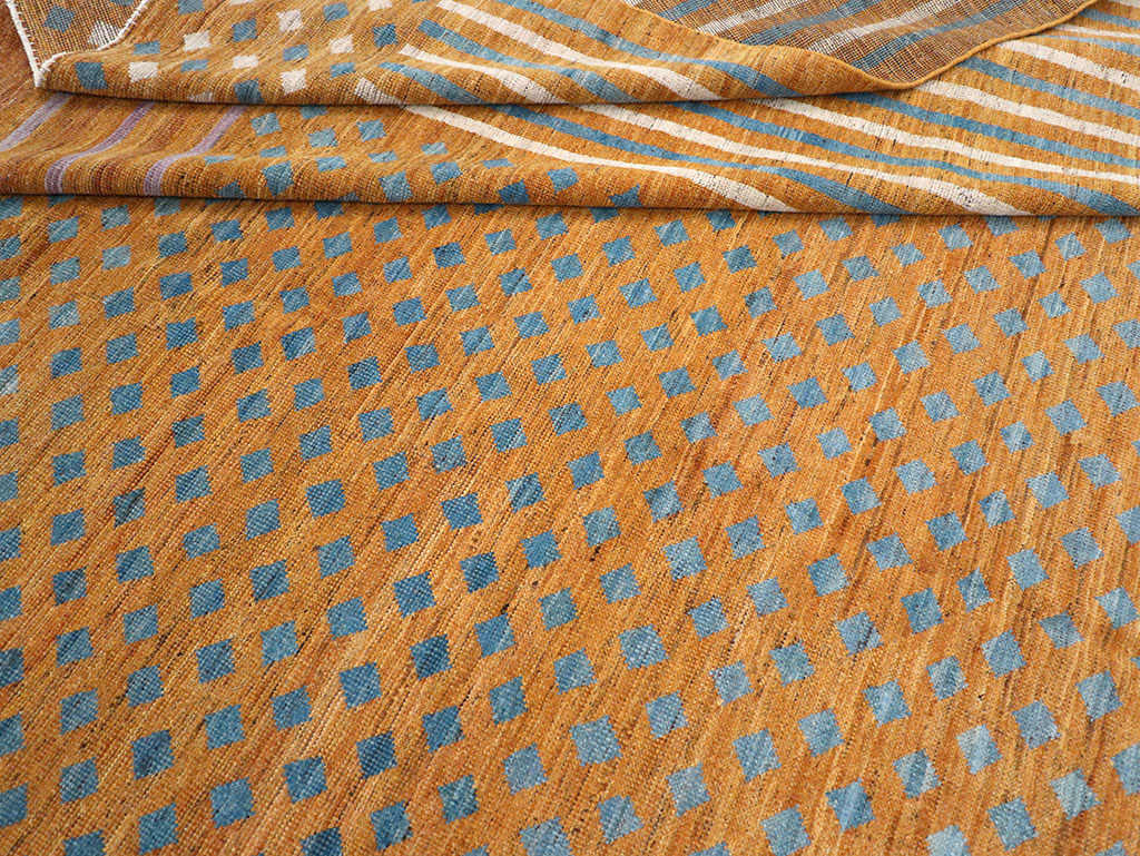 Contemporary East Turkestan Khotan Room Size Carpet, No.32611 - Staging