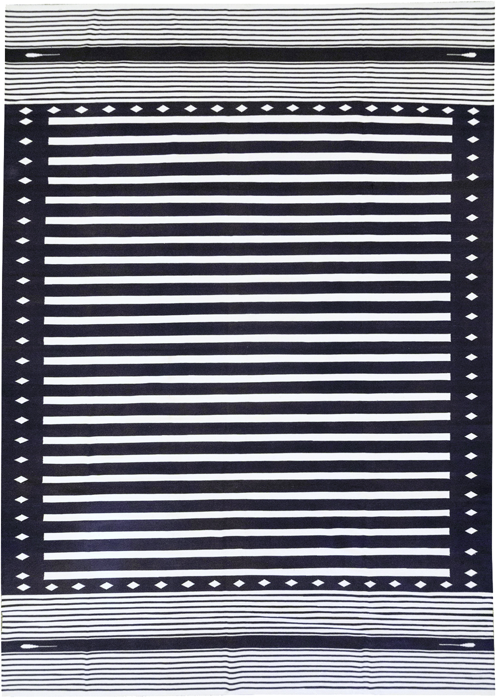 Modern Indian Flatweave Dhurrie Large Carpet, No.32612 - Staging