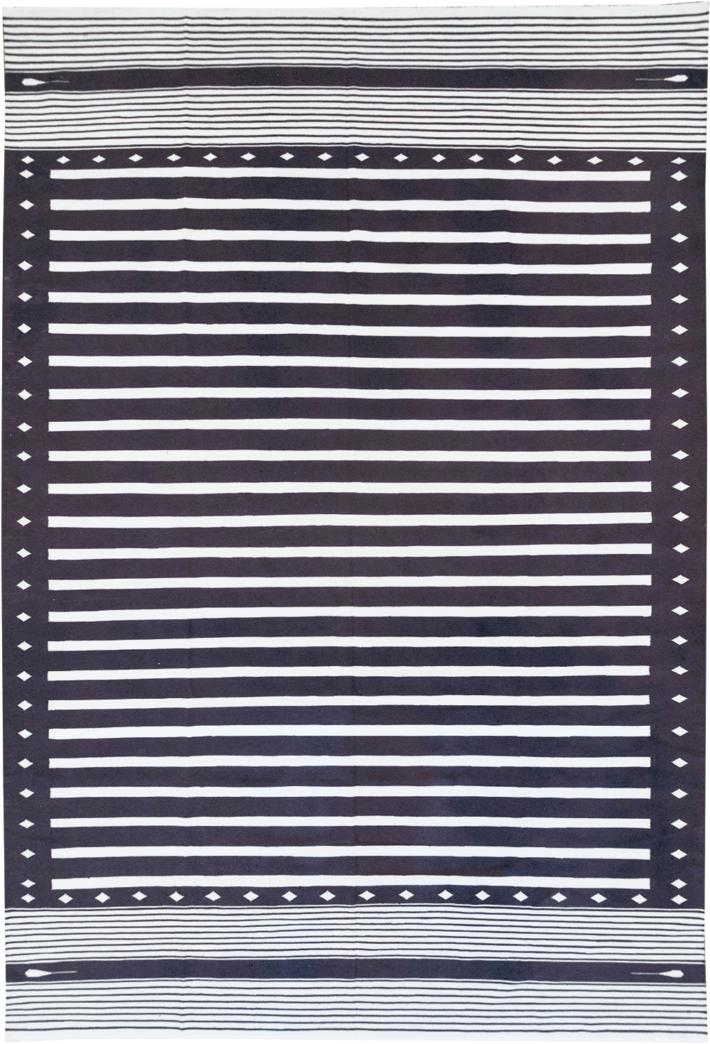 Modern Indian Flatweave Dhurrie Large Carpet, No.32614 - Staging