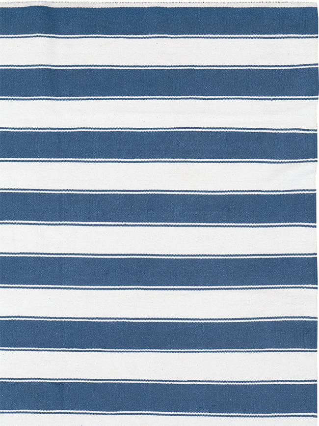 Modern Indian Flatweave Dhurrie Room Size Carpet, No.32620 - Staging