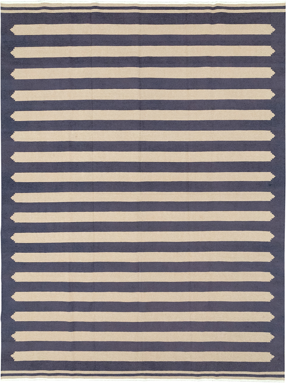 Modern Indian Flatweave Dhurrie Room Size Carpet, No.32630 - Staging