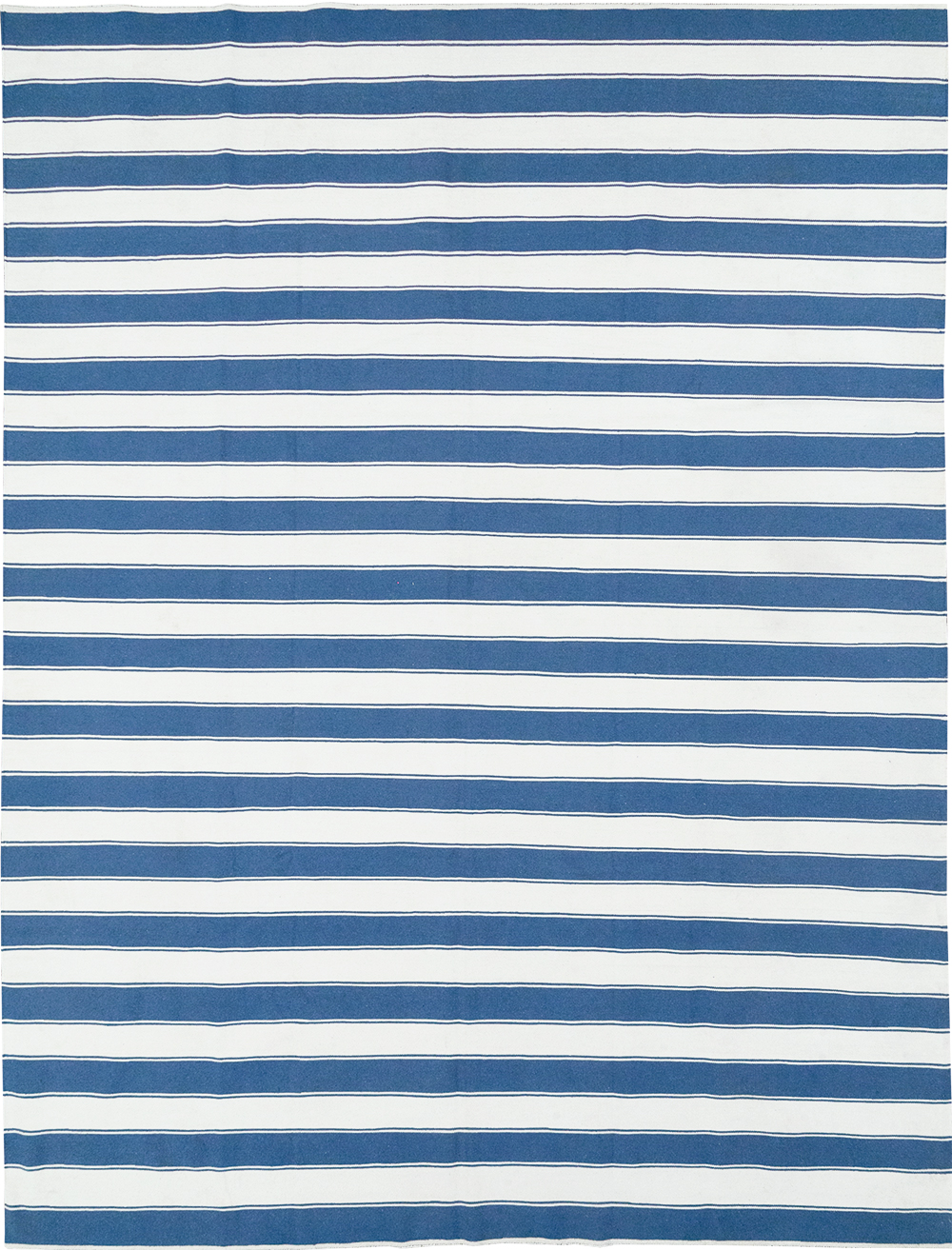 Modern Indian Flatweave Dhurrie Room Size Carpet, No.32633 - Staging