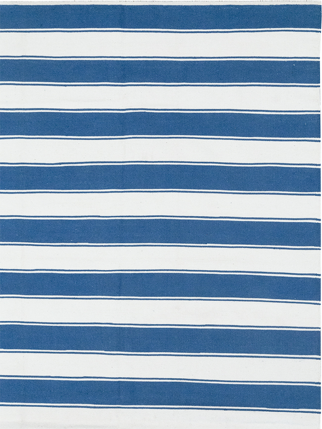 Modern Indian Flatweave Dhurrie Room Size Carpet, No.32633 - Staging