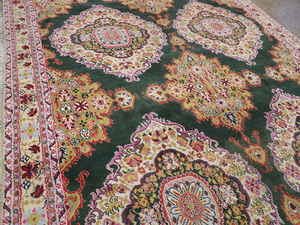 Vintage Indian Cotton Agra Long and Narrow Gallery Carpet, No.32645 - Staging