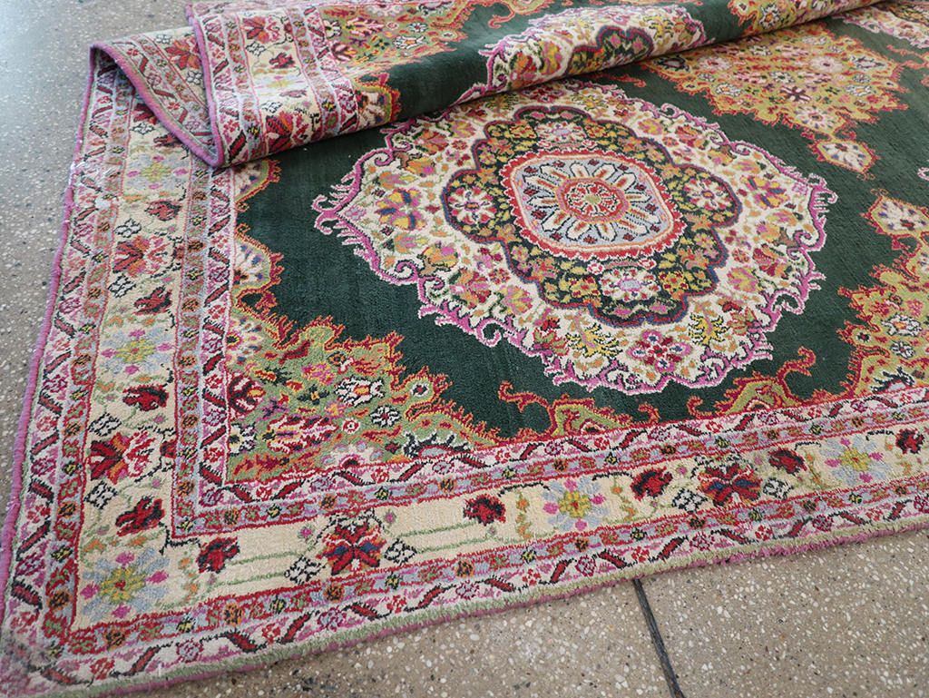 Vintage Indian Cotton Agra Long and Narrow Gallery Carpet, No.32645 - Staging