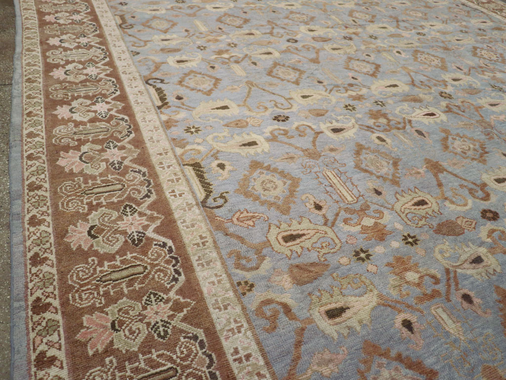 Antique Indian Agra Long and Narrow Carpet, No.32646 - Staging