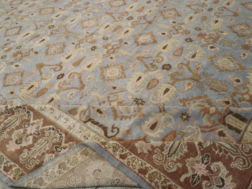 Antique Indian Agra Long and Narrow Carpet, No.32646 - Staging