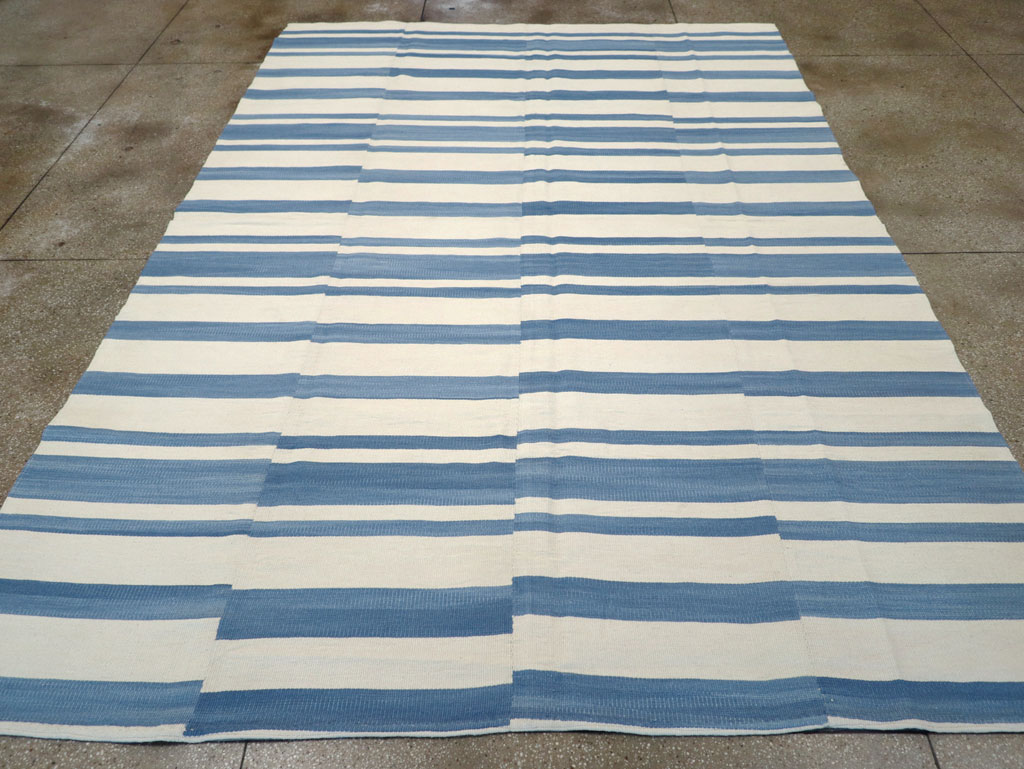 Modern Turkish Flatweave Kilim, No.32649 - Staging