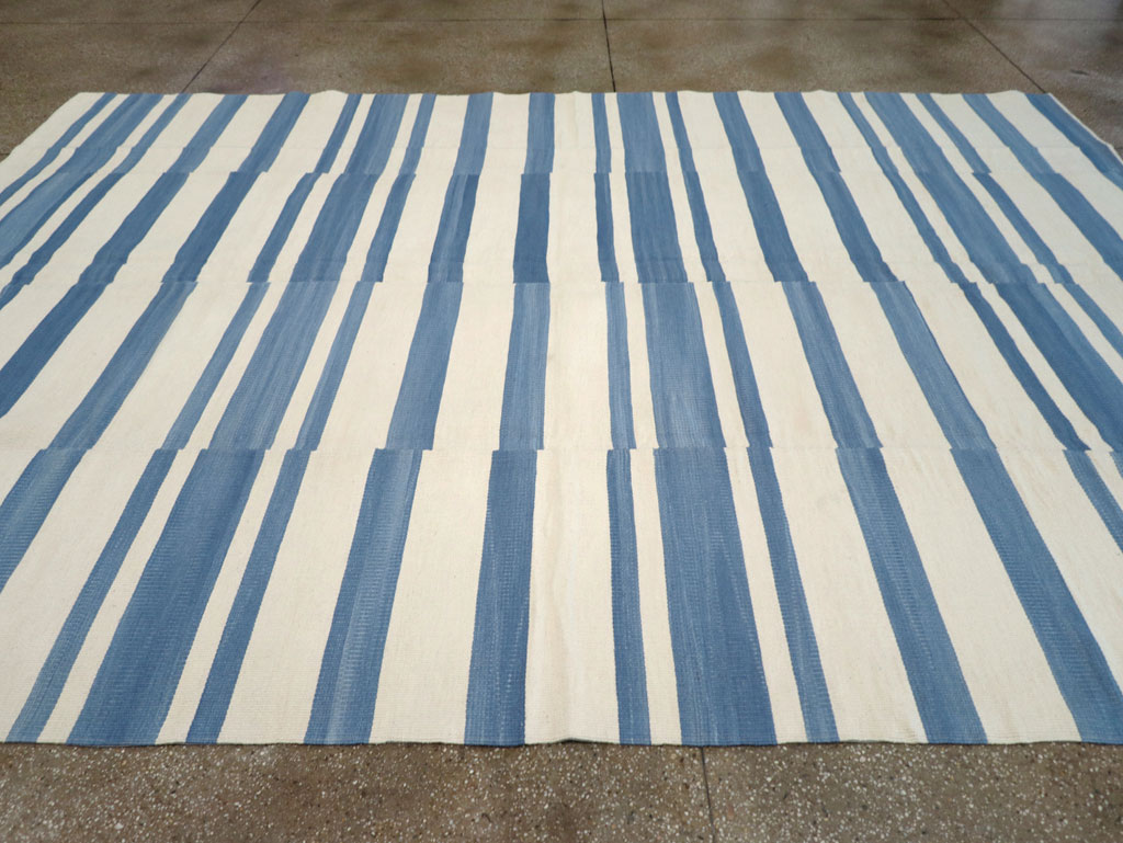 Modern Turkish Flatweave Kilim, No.32649 - Staging