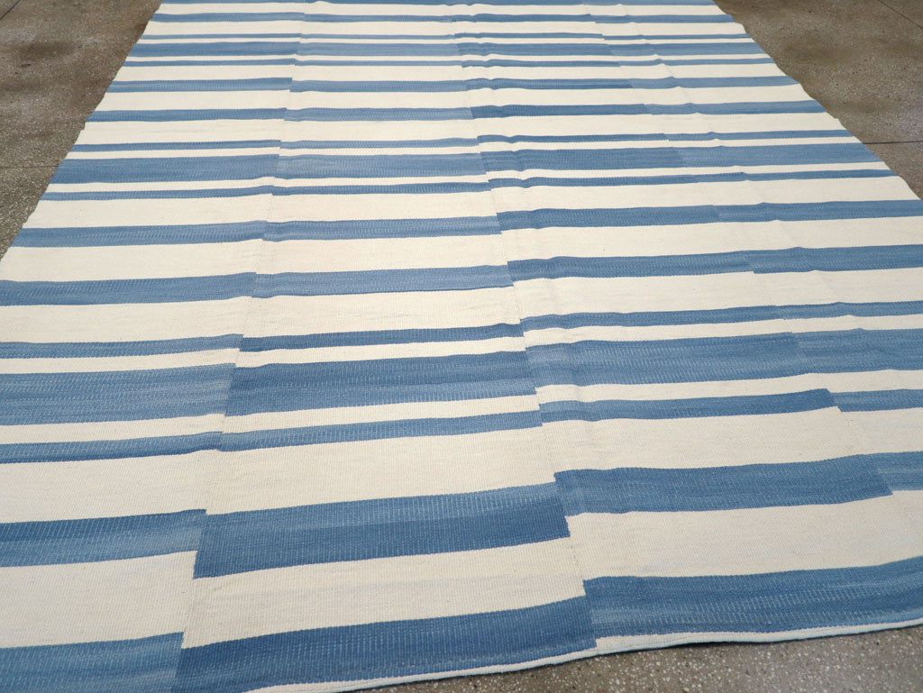 Modern Turkish Flatweave Kilim, No.32649 - Staging