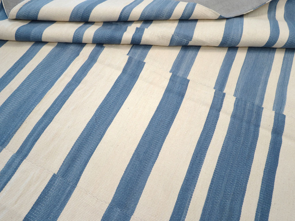 Modern Turkish Flatweave Kilim, No.32649 - Staging