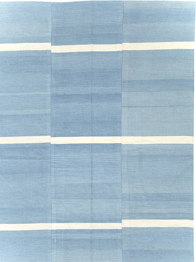 Modern Turkish Kilim Flatweave, No.32650 - Staging