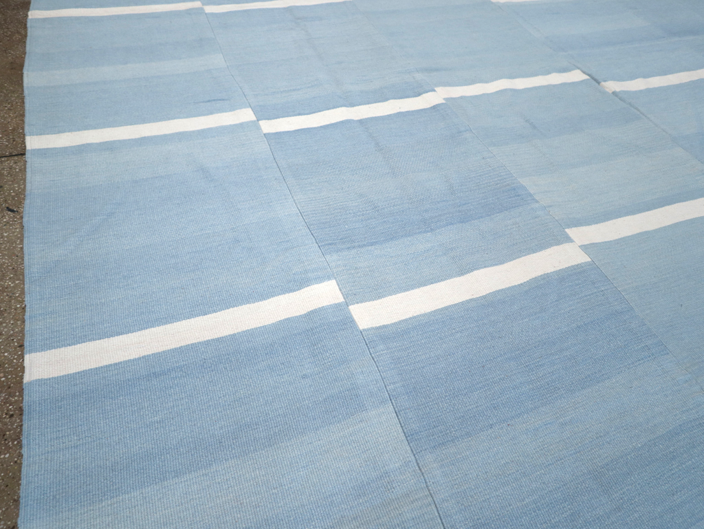 Modern Turkish Kilim Flatweave, No.32650 - Staging