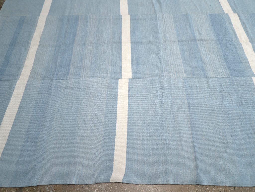 Modern Turkish Kilim Flatweave, No.32650 - Staging