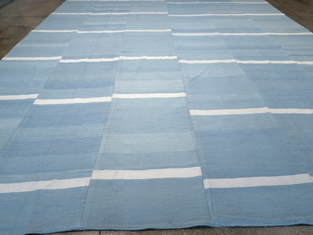 Modern Turkish Kilim Flatweave, No.32650 - Staging