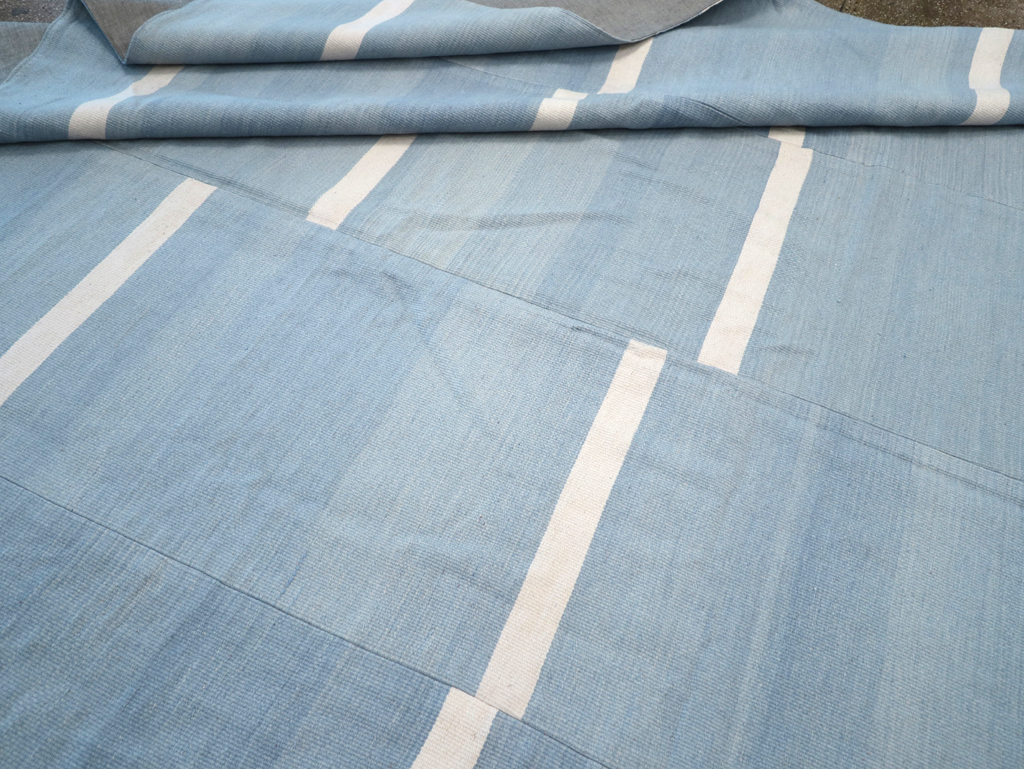 Modern Turkish Kilim Flatweave, No.32650 - Staging