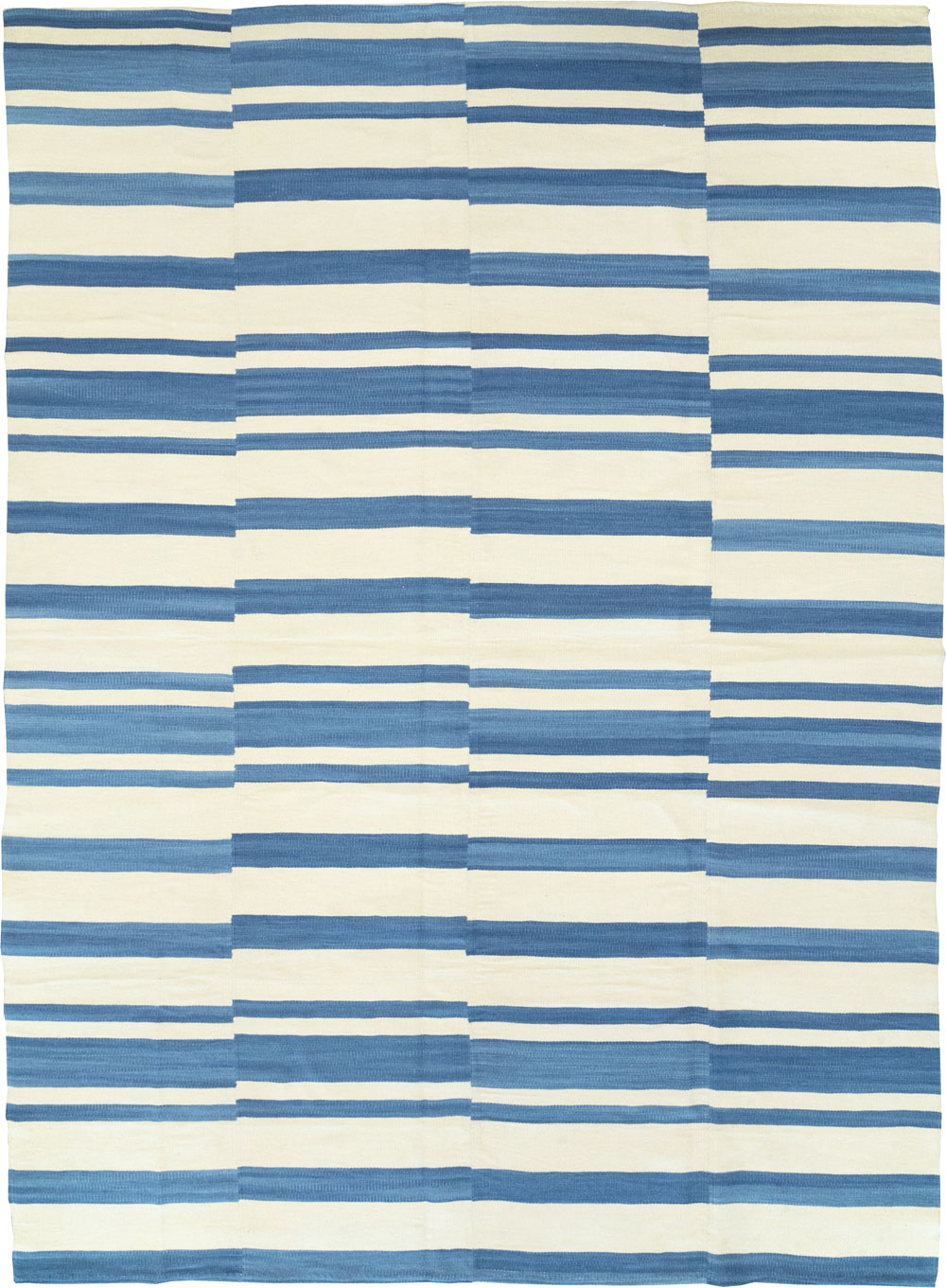 Modern Turkish Flatweave Room Size Carpet, No.32652 - Staging