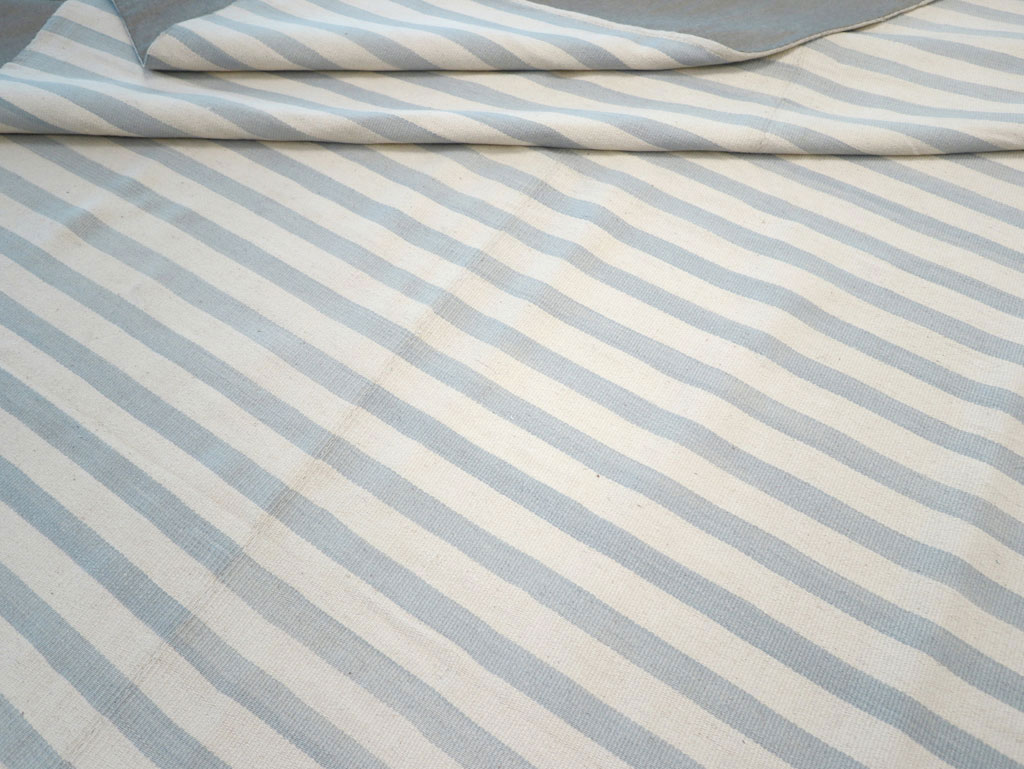 Modern Turkish Flatweave Oversized Square Carpet, No.32653 - Staging