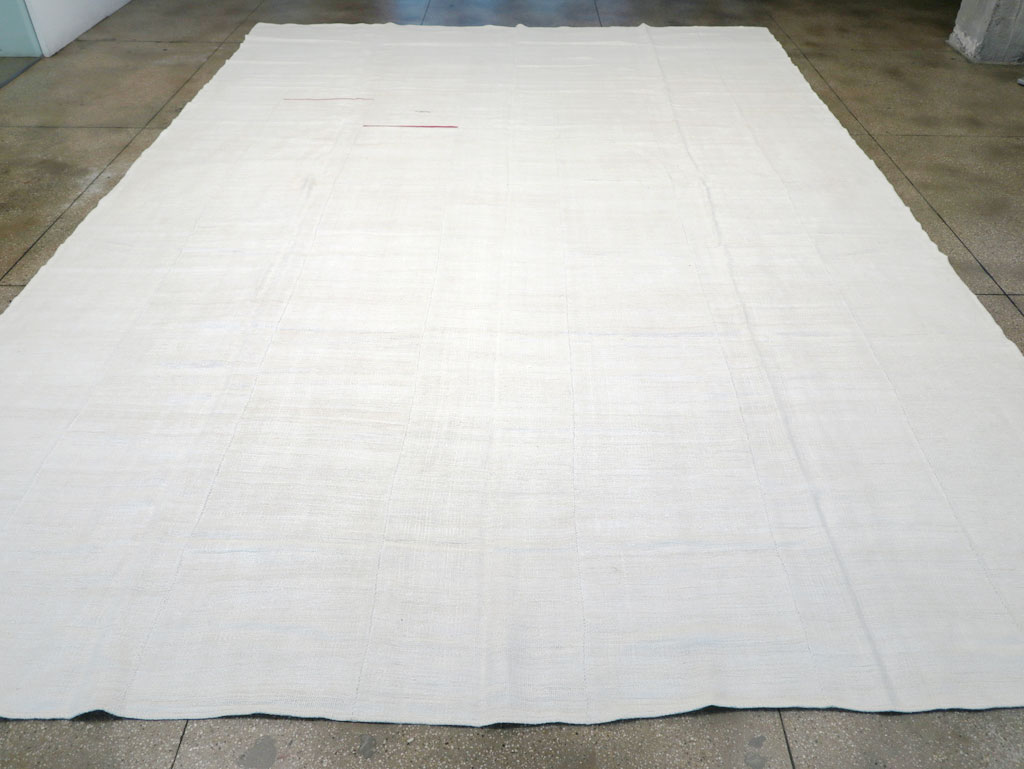 Vintage Turkish Flatweave Kilim Large Carpet, No.32659 - Staging