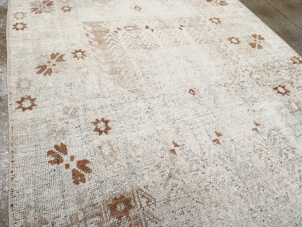 Vintage Turkish Anatolian Wide Gallery Runner, No.32663 - Staging