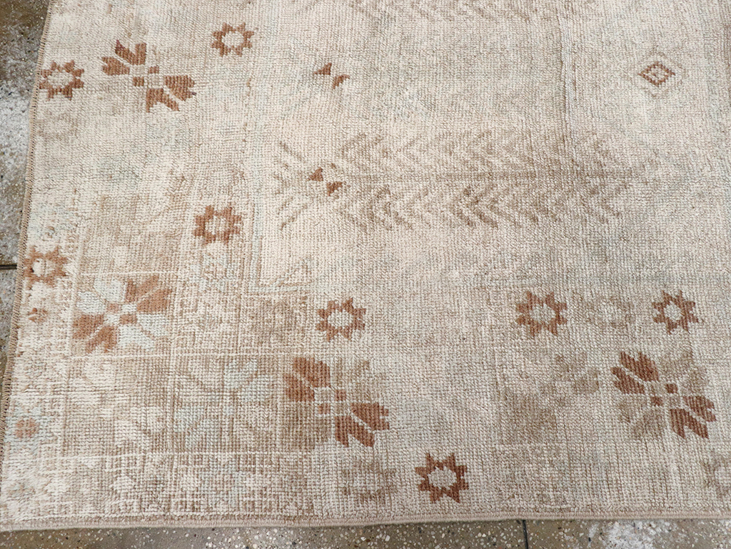 Vintage Turkish Anatolian Wide Gallery Runner, No.32663 - Staging