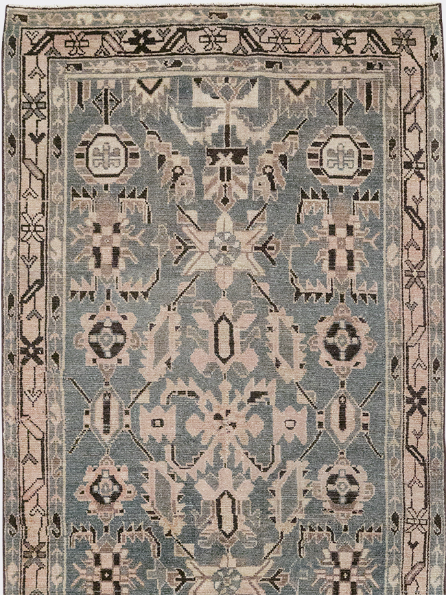 Vintage Persian Malayer Long Runner, No.32665 - Staging