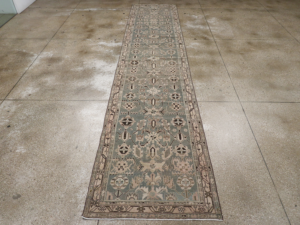 Vintage Persian Malayer Long Runner, No.32665 - Staging
