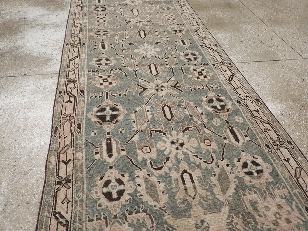 Vintage Persian Malayer Long Runner, No.32665 - Staging