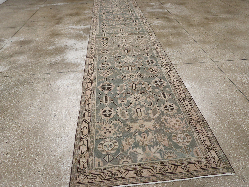 Vintage Persian Malayer Long Runner, No.32665 - Staging
