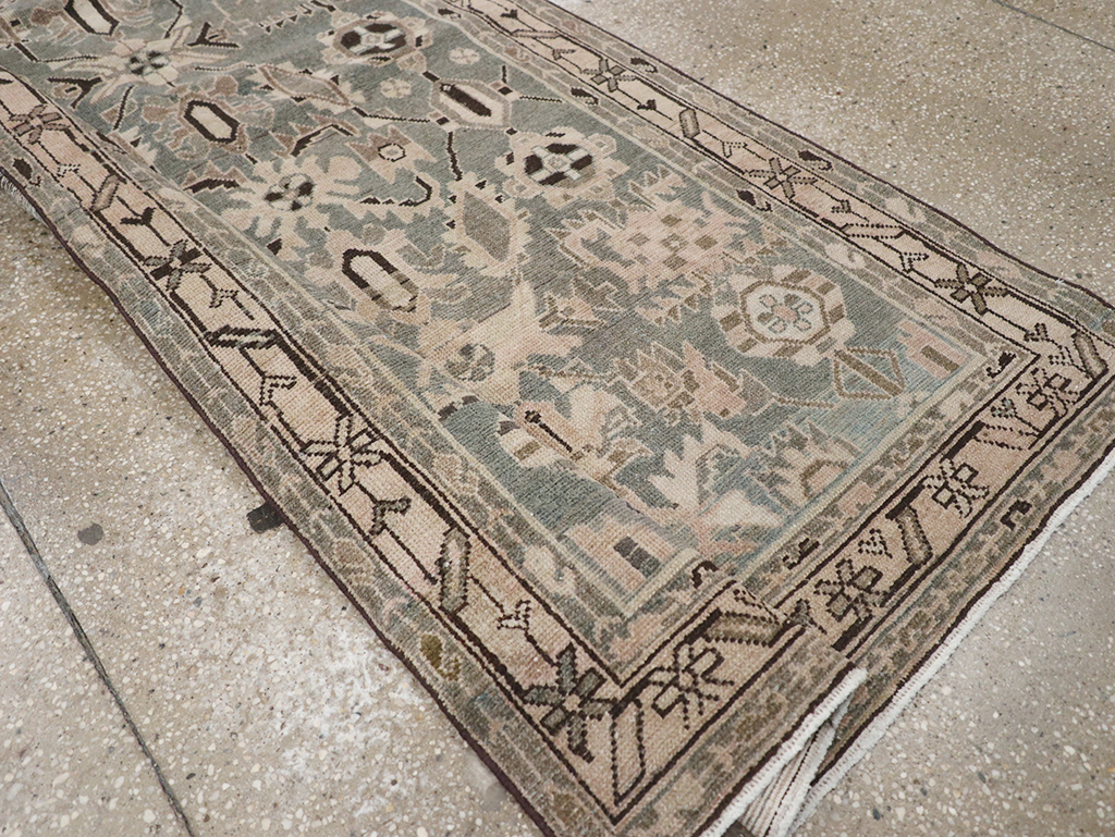 Vintage Persian Malayer Long Runner, No.32665 - Staging