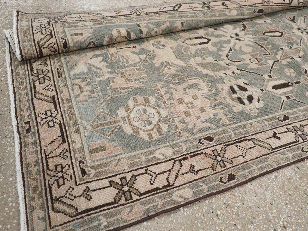 Vintage Persian Malayer Long Runner, No.32665 - Staging