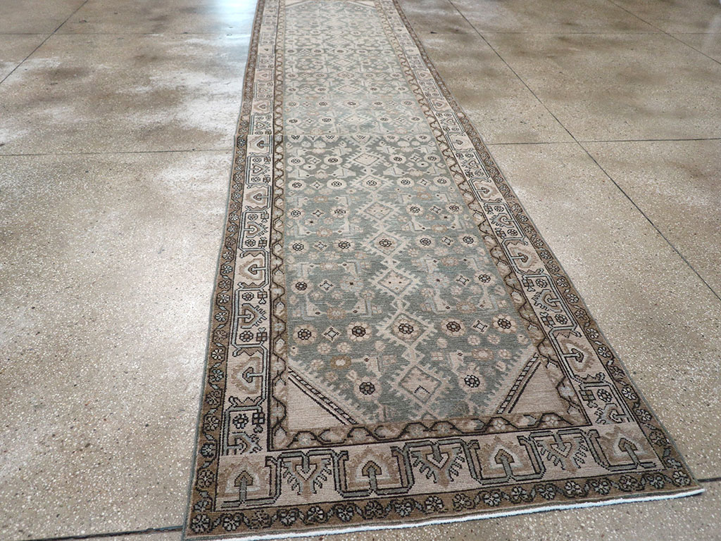 Vintage Persian Malayer Runner, No.32666 - Staging