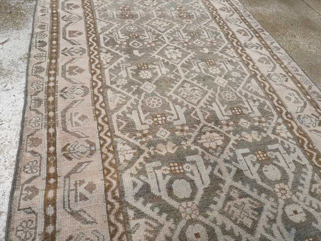 Vintage Persian Malayer Runner, No.32670 - Staging