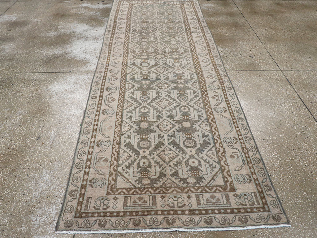 Vintage Persian Malayer Runner, No.32670 - Staging