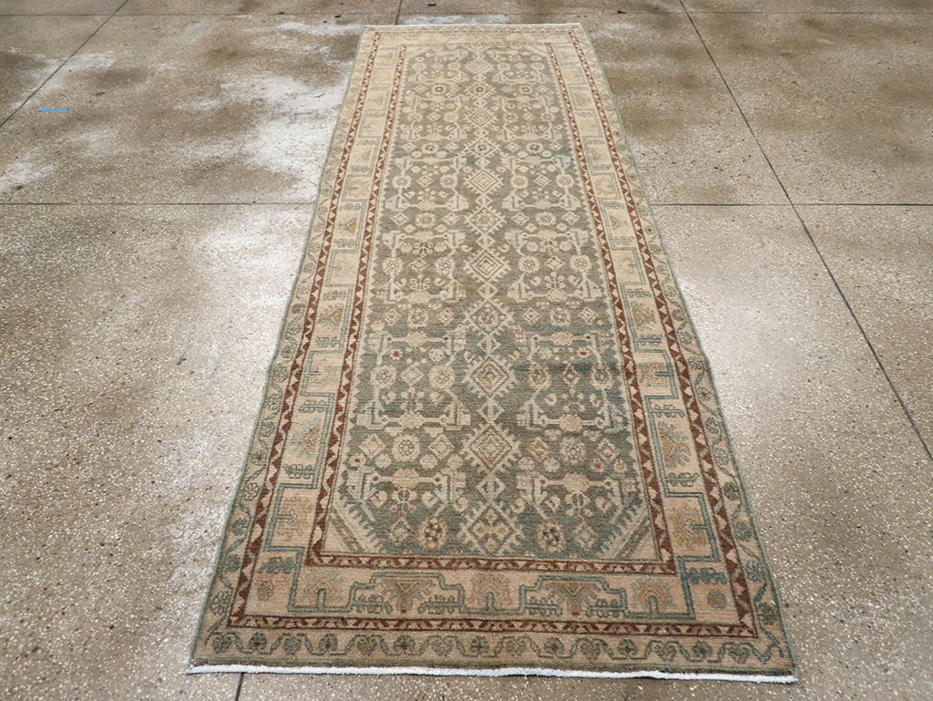 Vintage Persian Malayer Runner, No.32671 - Staging